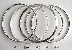 silver bangles
