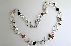 handmade chain with stones