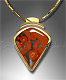 jasper gold pendant