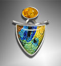amber pendant