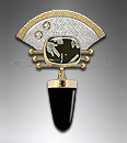 silver / gold pendant