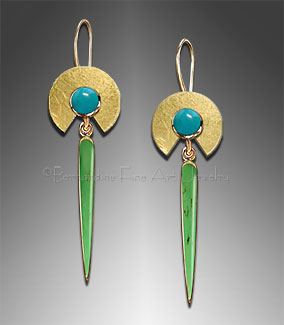 gold earrings