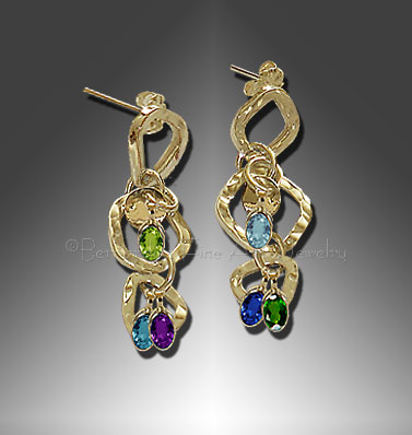 gold earrings