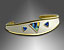 silver/gold cuff bracelet