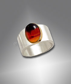 men's Montana agate ring