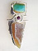 agate drusy pendant