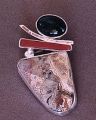 red jasper, crazy lace agate, onyx