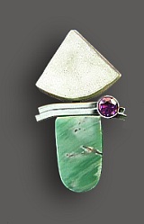 variscite drusy pendant